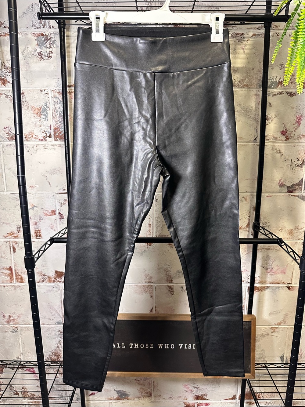 Abercrombie & Fitch Black Faux Leather Leggings
